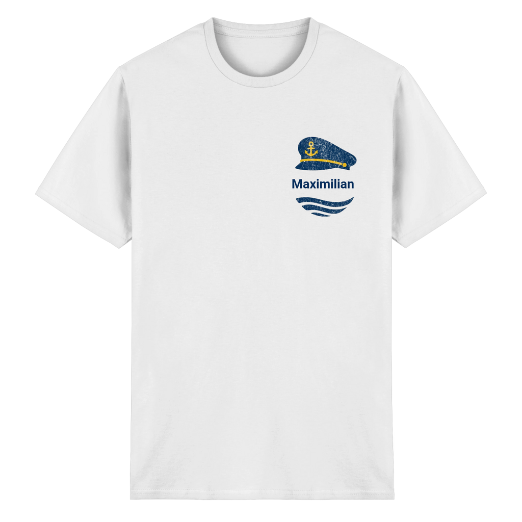 Kugelkapitän personalisiert mit Wunschnamen vorne - Heavy Cotton T-Shirt