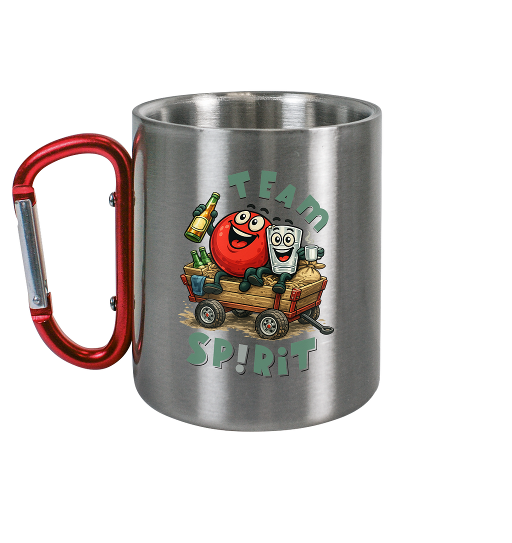 Team Spirit - Kugel und Pinnchen - Edelstahl Tasse