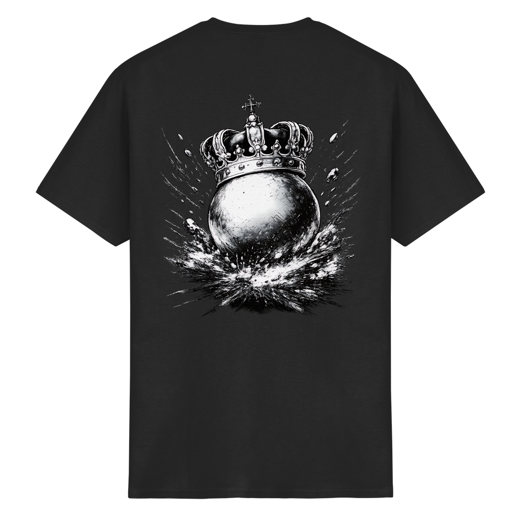 Bosselkugel mit Krone - Heavy Cotton T-Shirt
