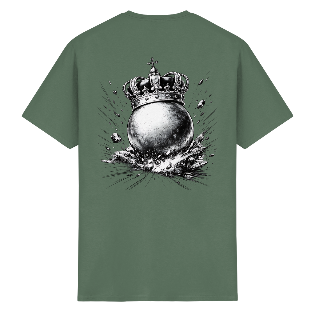 Bosselkugel mit Krone - Heavy Cotton T-Shirt