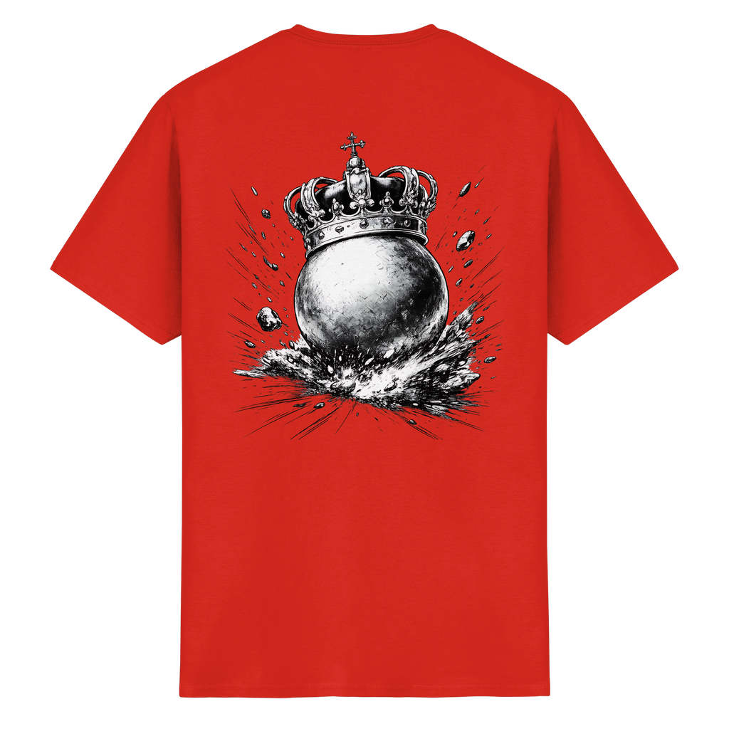 Bosselkugel mit Krone - Heavy Cotton T-Shirt