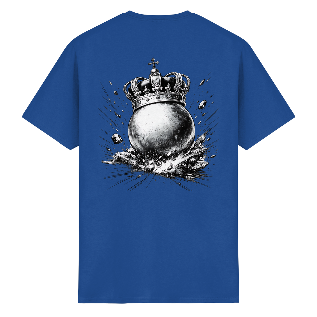 Bosselkugel mit Krone - Heavy Cotton T-Shirt