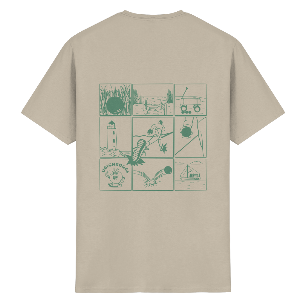 Deichkugel Bosseln Pictogramm - Heavy Cotton T-Shirt