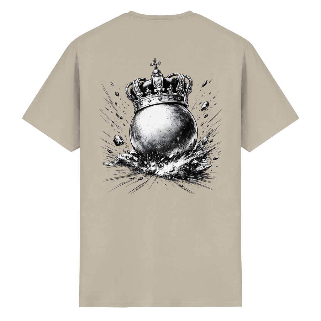 Bosselkugel mit Krone - Heavy Cotton T-Shirt
