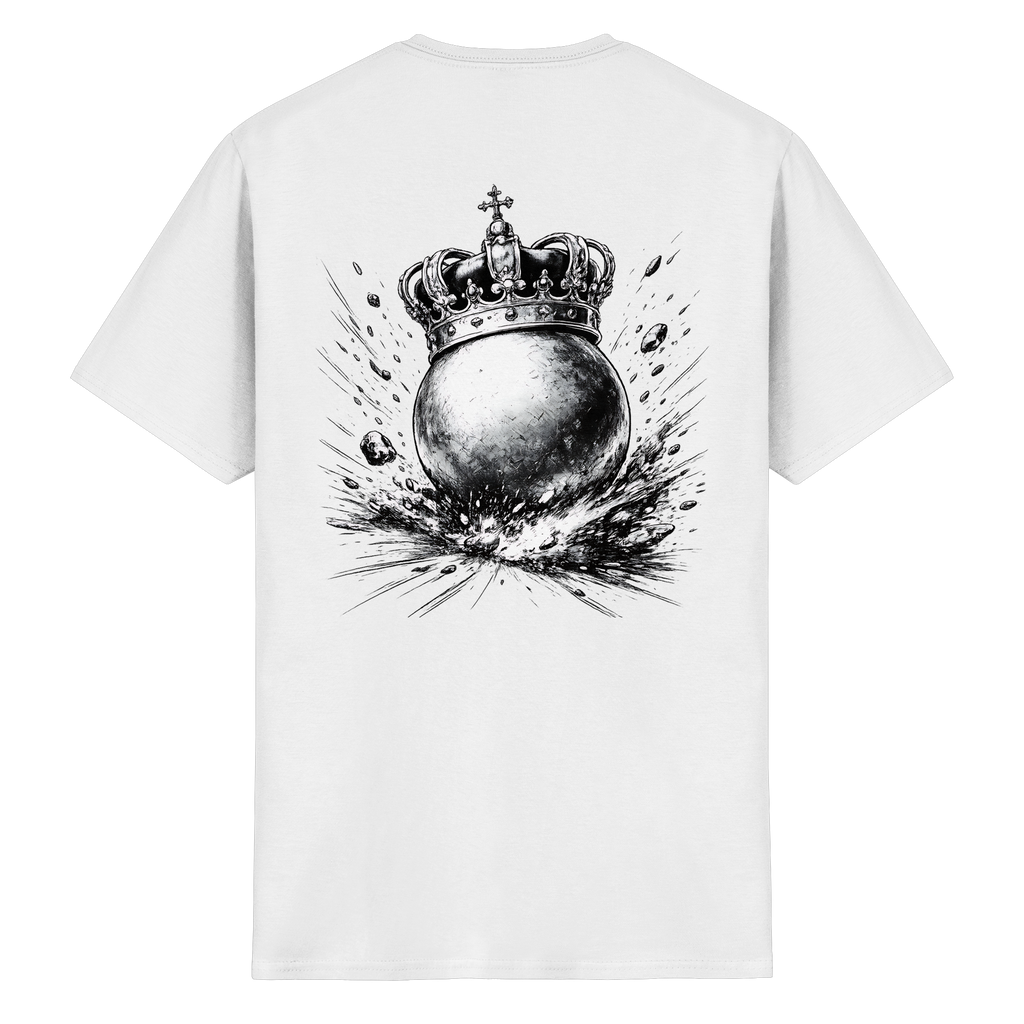 Bosselkugel mit Krone - Heavy Cotton T-Shirt