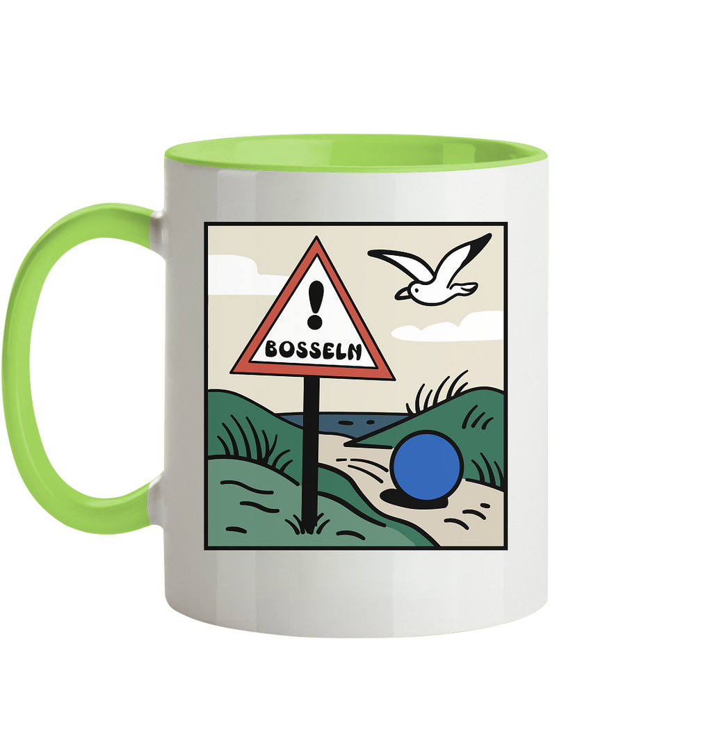 Bosseln Comic Design - Tasse zweifarbig