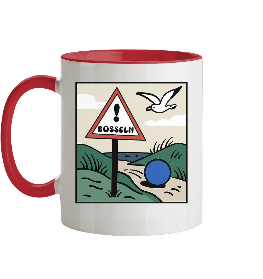 Bosseln Comic Design - Tasse zweifarbig