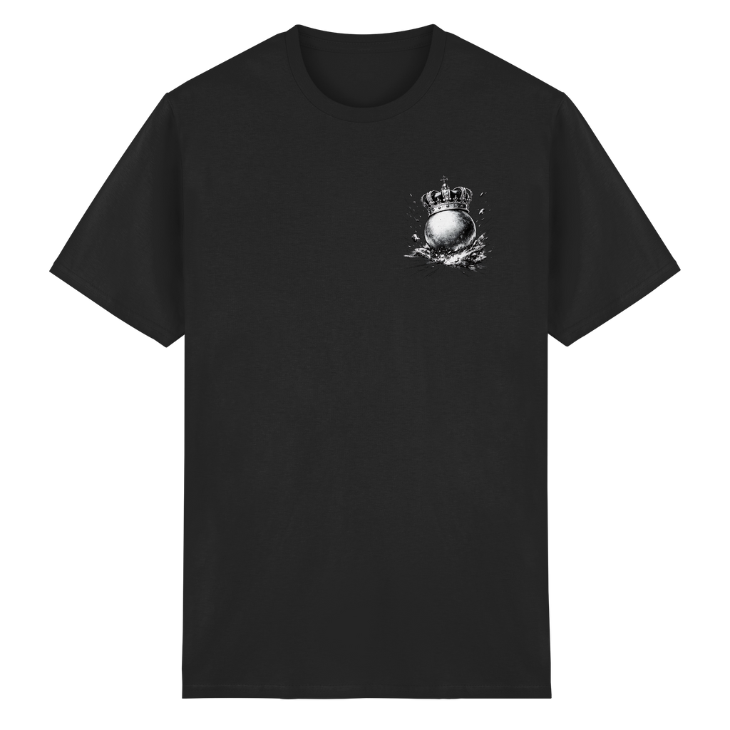 Bosselkugel mit Krone - Heavy Cotton T-Shirt
