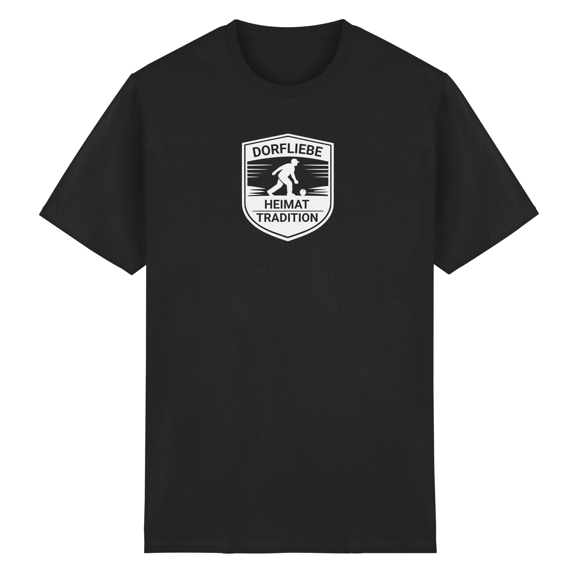 Dorfliebe-Badge - Heavy Cotton T-Shirt