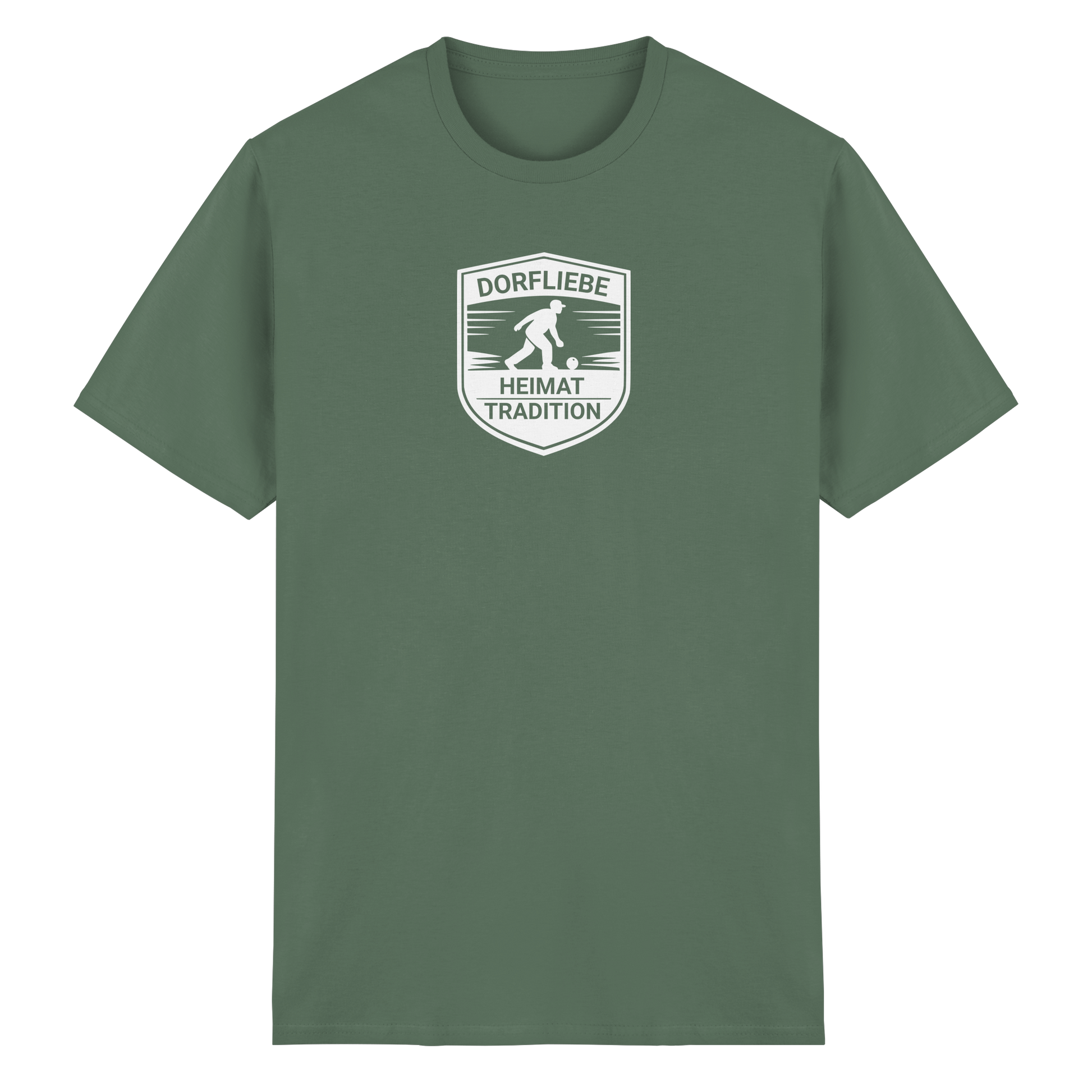Dorfliebe-Badge - Heavy Cotton T-Shirt