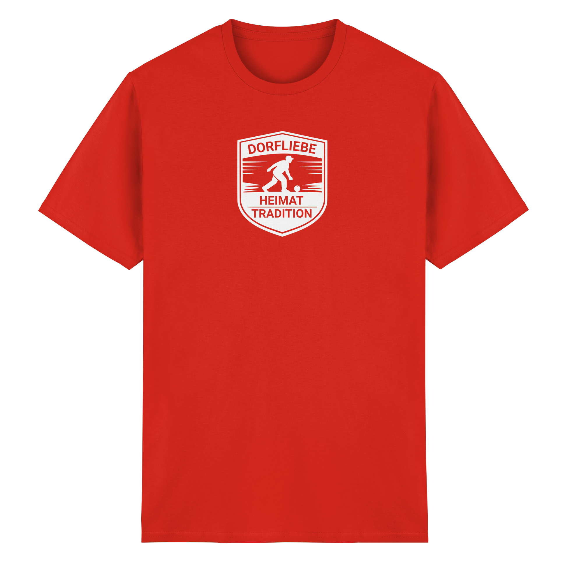 Dorfliebe-Badge - Heavy Cotton T-Shirt