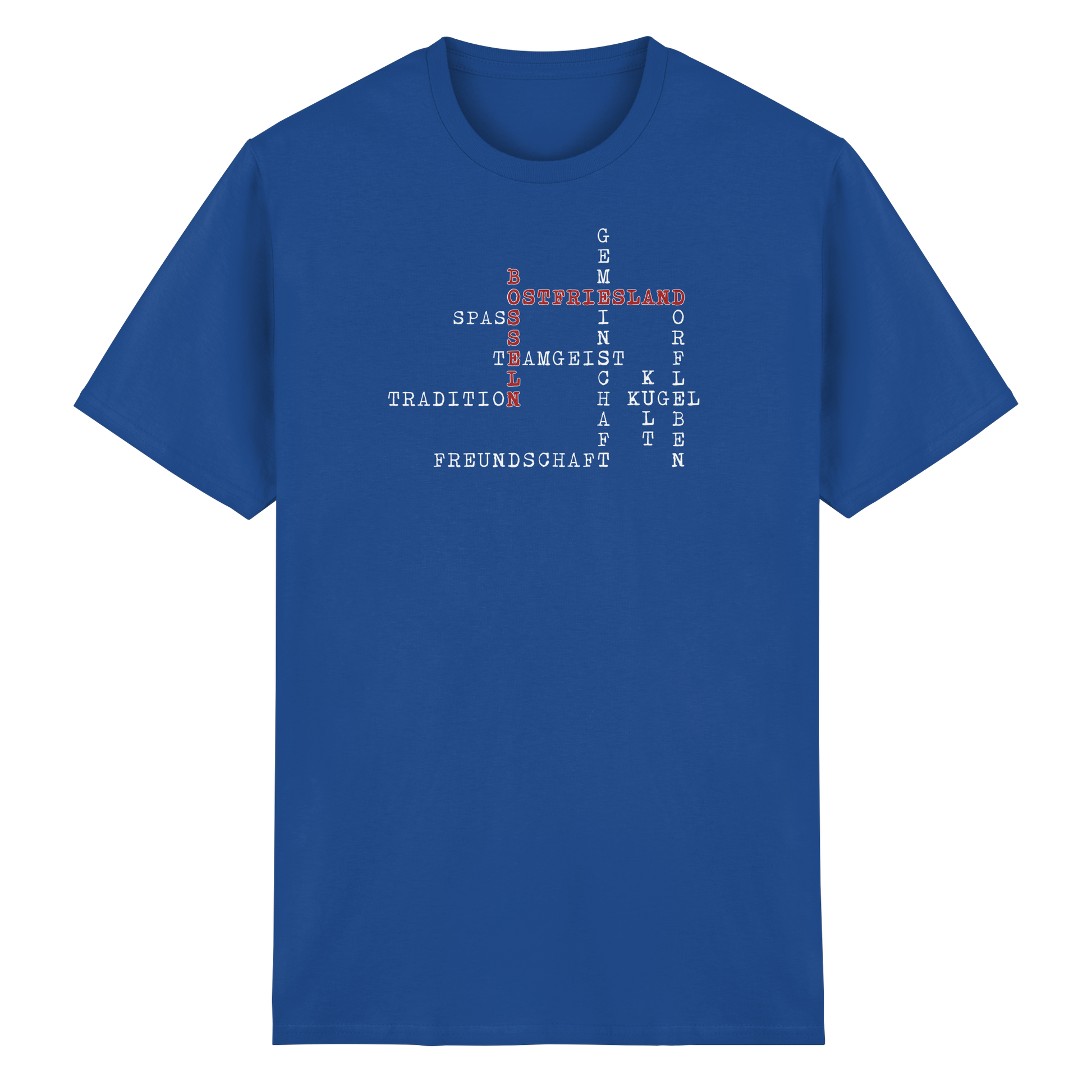 Ostfriesland, Bosseln - Wortgitter - Heavy Cotton T-Shirt