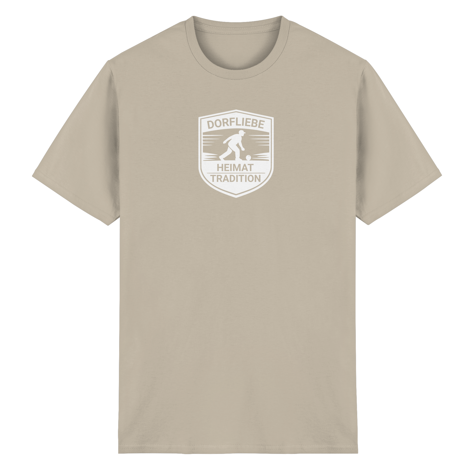 Dorfliebe-Badge - Heavy Cotton T-Shirt