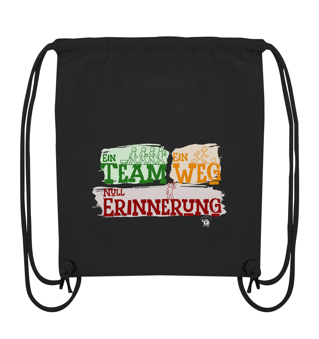 Bosseln: Ein Team - Ein Weg - Null Erinnerung - Organic Gym-Bag