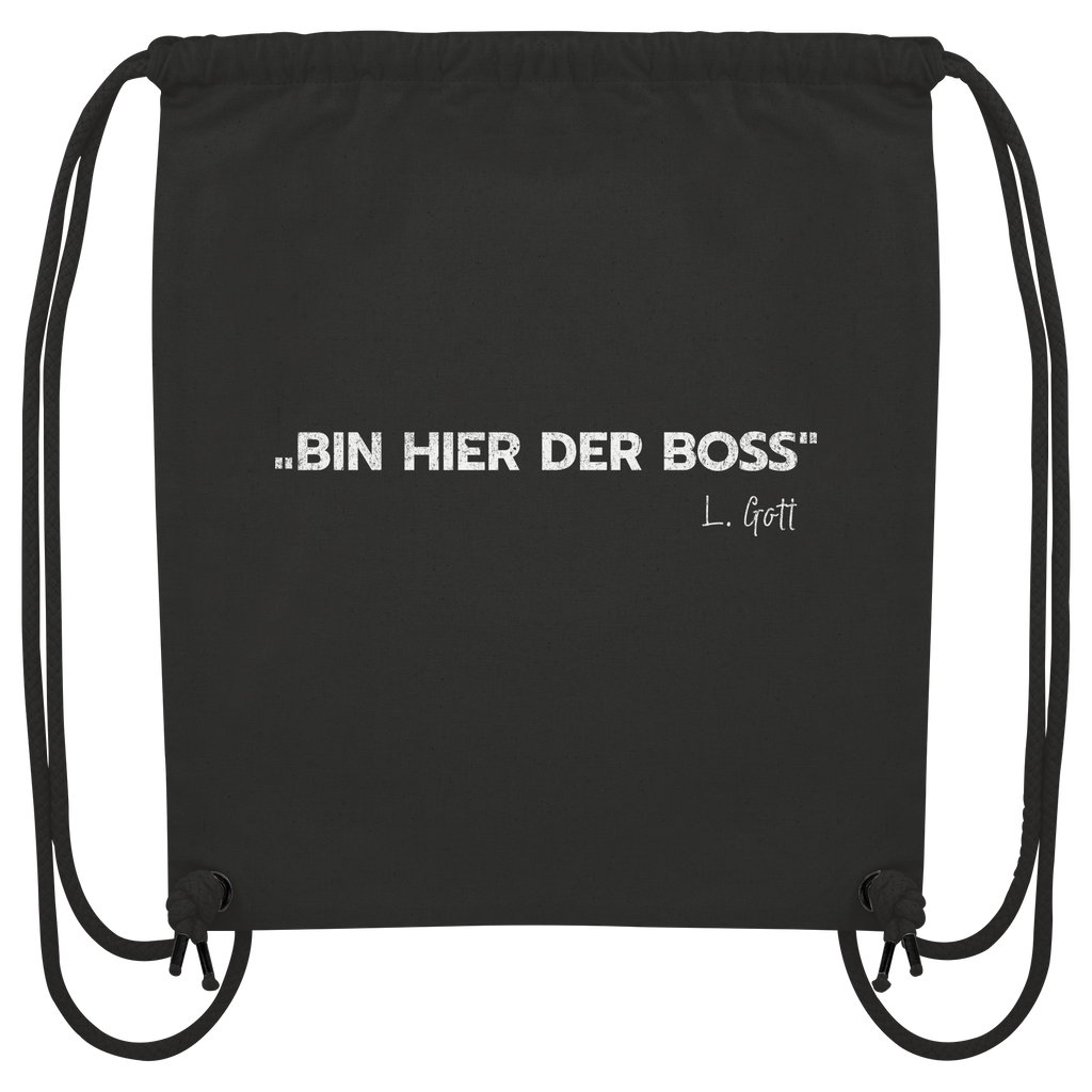 Bosseln - Bin hier der Boss L. Gott - Organic Gym-Bag