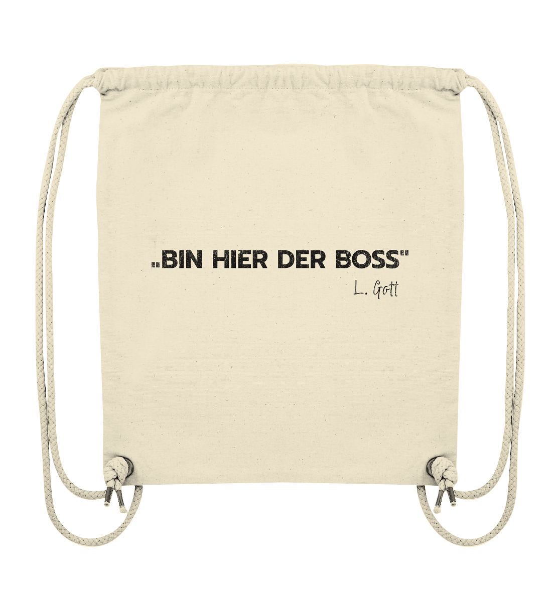 Bosseln - Bin hier der Boss L. Gott - Organic Gym-Bag