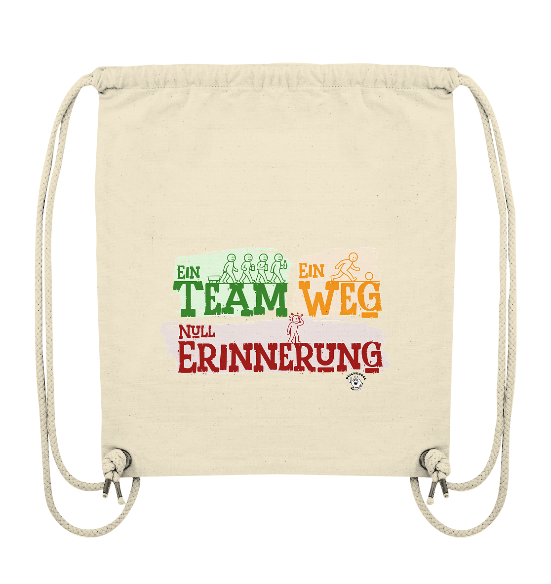 Bosseln: Ein Team - Ein Weg - Null Erinnerung - Organic Gym-Bag