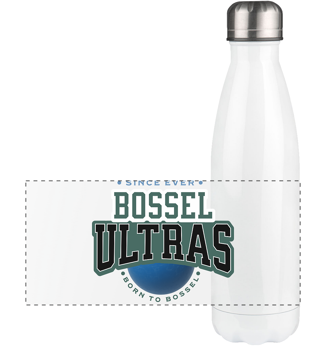Bossel Ultras blau - Panorama Thermoflasche 500ml